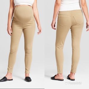 Isabel Maternity By Ingrid Crossover Panel Skinny Maternity Denim Jeans New